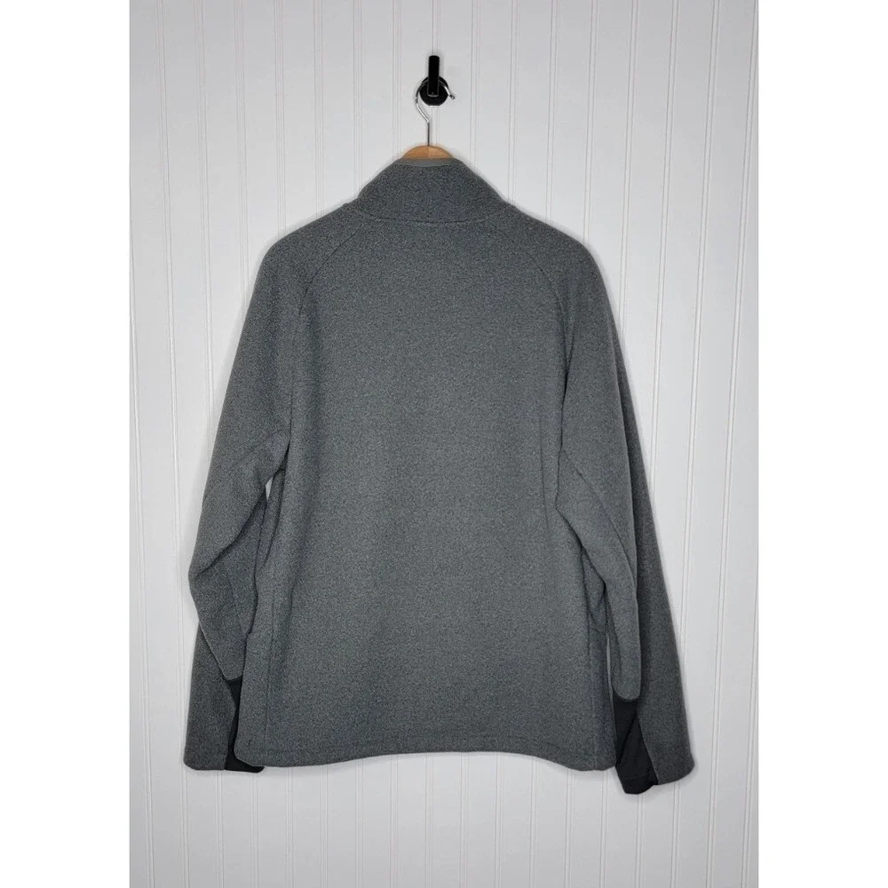 The North Face Full Zip Fleece Jacket Men's Size Large Gray Outdoors